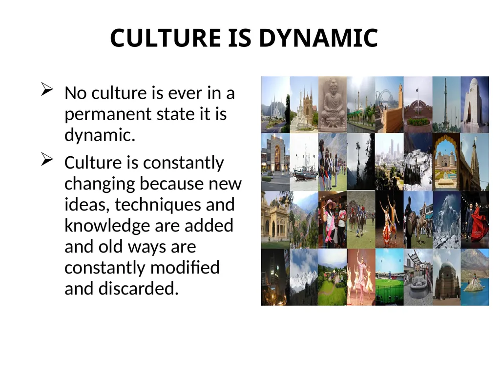 3.1 MAIN CHARACTERISTICS OF CULTURE MAIN - slide 10 of 13