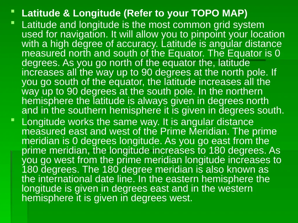 Basic Map and Compass Skills Reading maps is not - slide 9 of 27