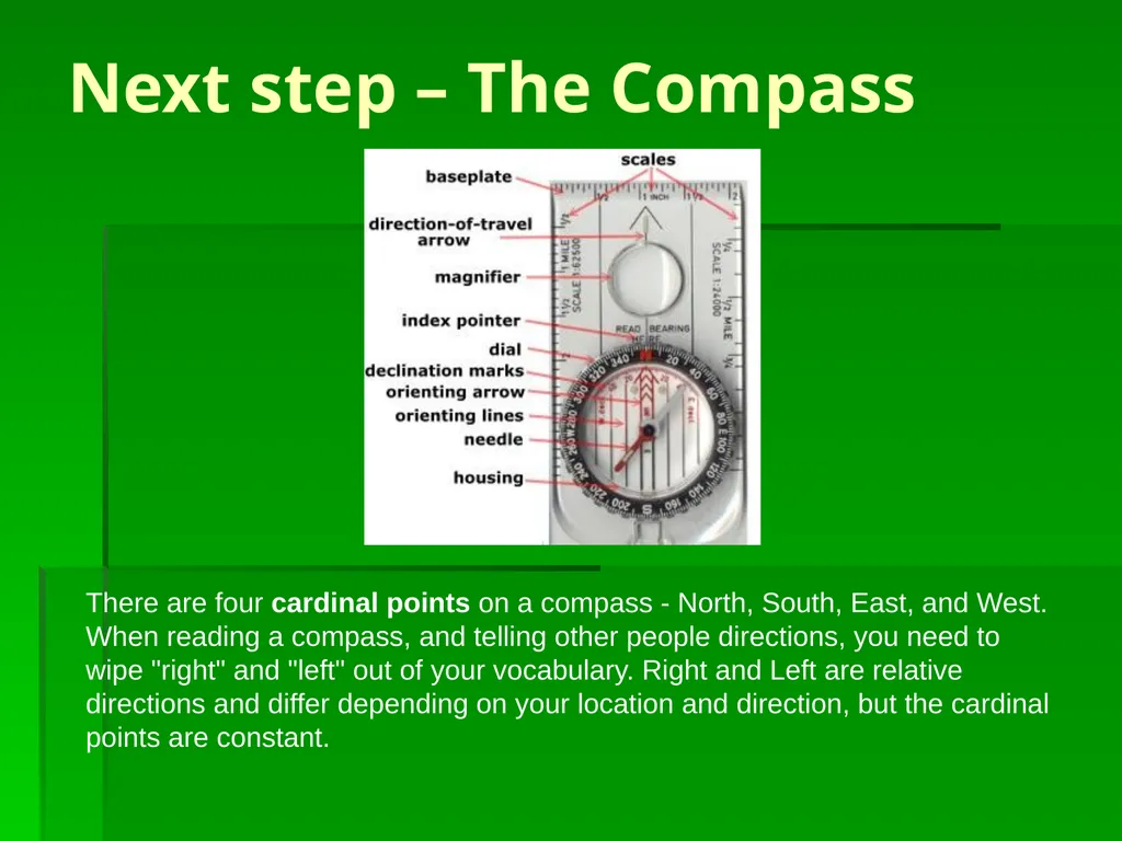 Basic Map and Compass Skills Reading maps is not - slide 18 of 27
