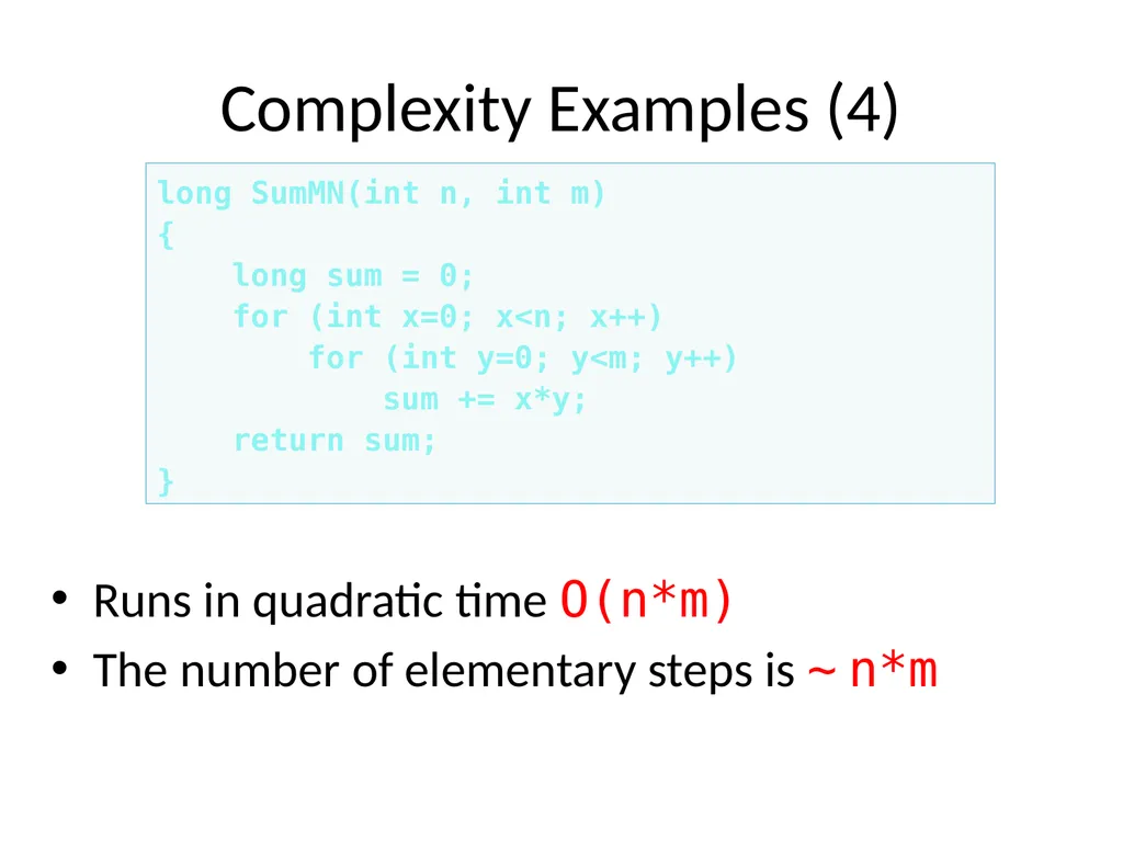 Complexity Analysis Big – O notation It is most - slide 35 of 45