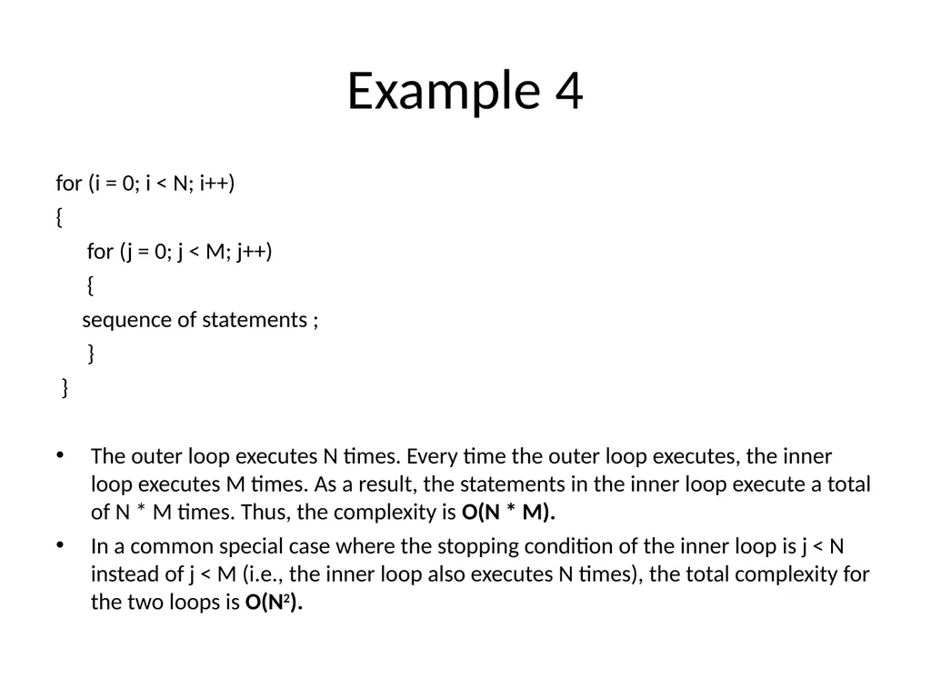 Complexity Analysis Big – O notation It is most - slide 30 of 45