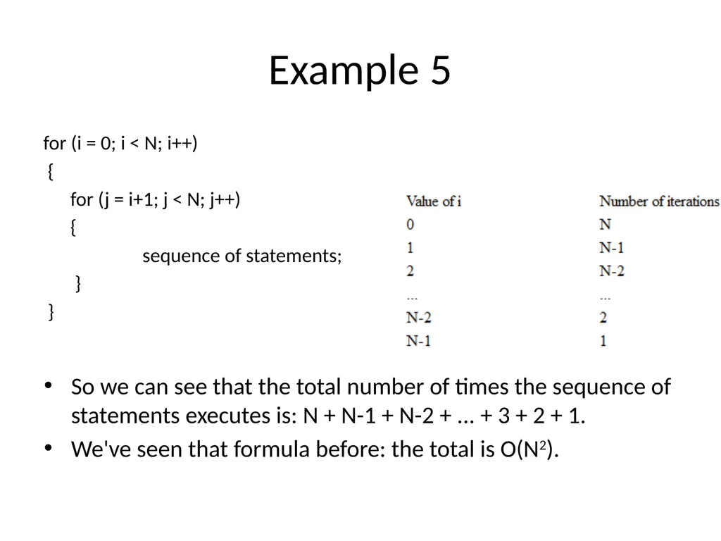Complexity Analysis Big – O notation It is most - slide 31 of 45