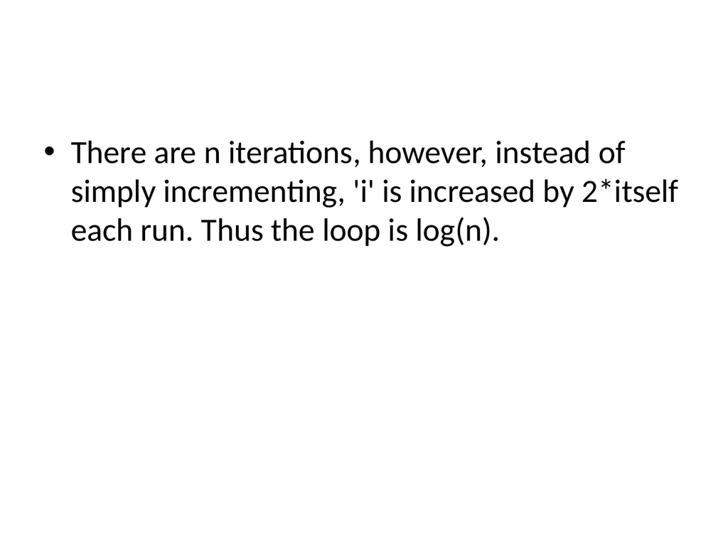 Complexity Analysis Big – O notation It is most - slide 19 of 45