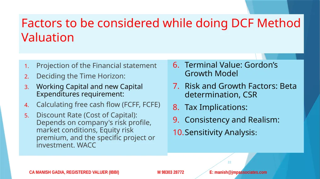 Basic Valuation concepts DATED 4-4-2026 1 Seminar - slide 22 of 28