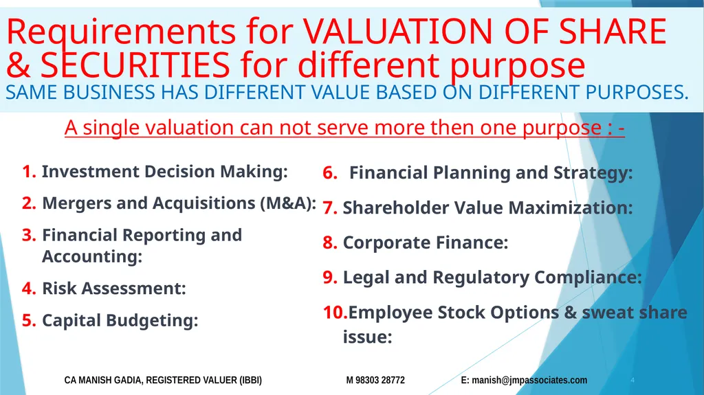 Basic Valuation concepts DATED 4-4-2026 1 Seminar - slide 4 of 28