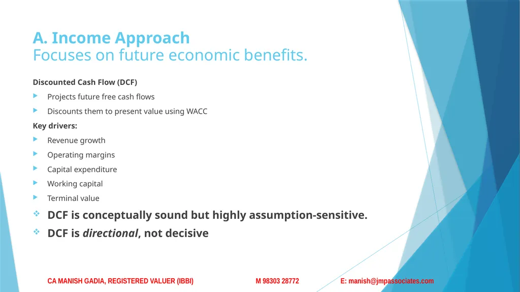 Basic Valuation concepts DATED 4-4-2026 1 Seminar - slide 18 of 28
