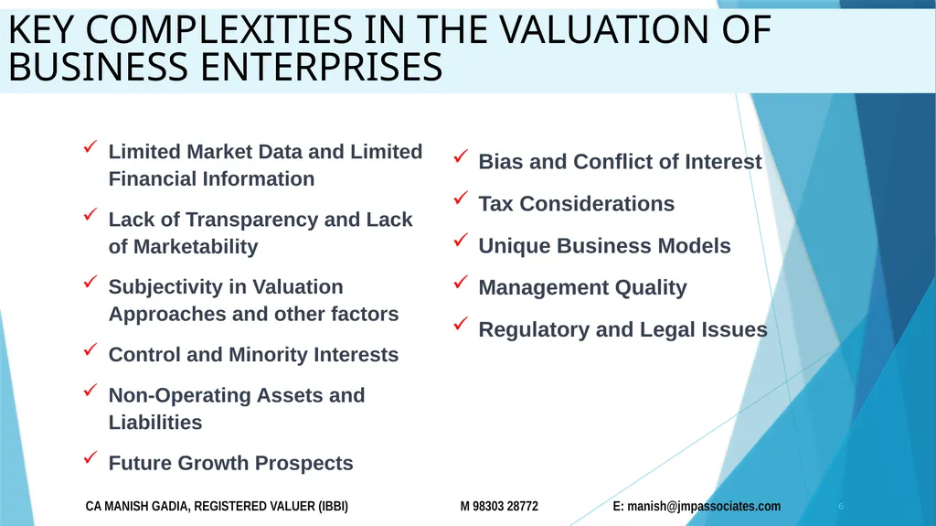 Basic Valuation concepts DATED 4-4-2026 1 Seminar - slide 6 of 28