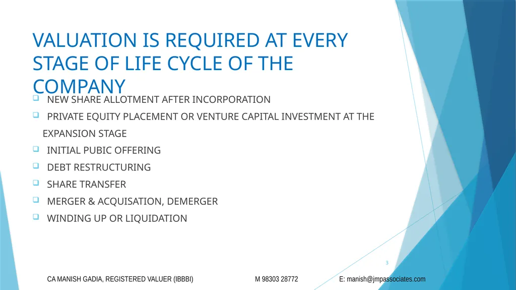 Basic Valuation concepts DATED 4-4-2026 1 Seminar - slide 3 of 28
