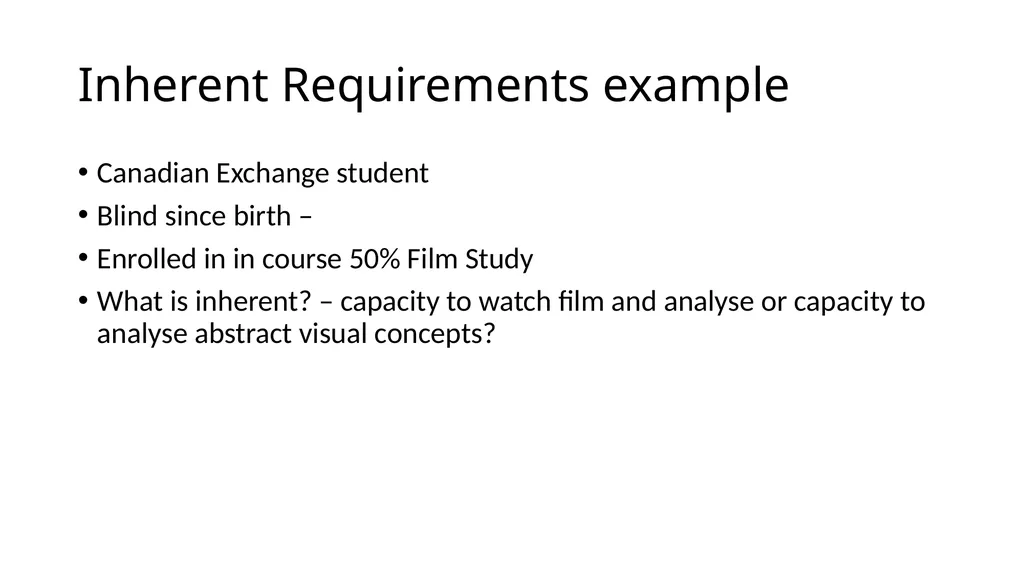 Pathways 14 Inherent Requirements in Context - slide 9 of 21