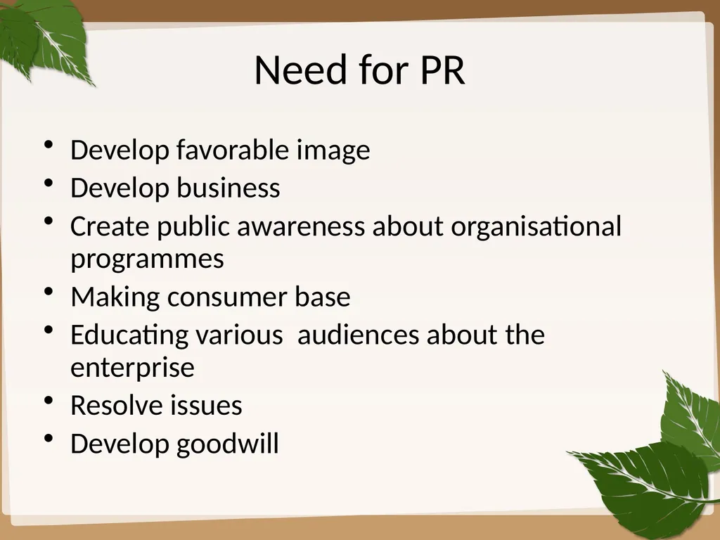 IMC tools Public Relations “ Public relations - slide 3 of 29