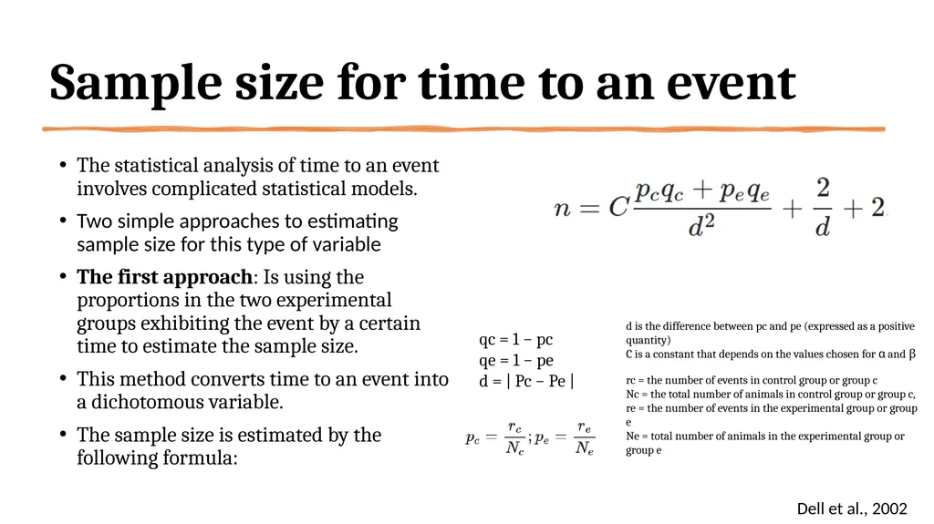 How to determine the correct sample size of a - slide 20 of 24