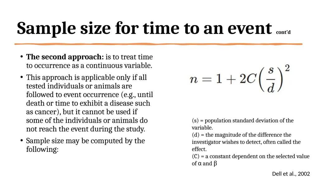 How to determine the correct sample size of a - slide 21 of 24