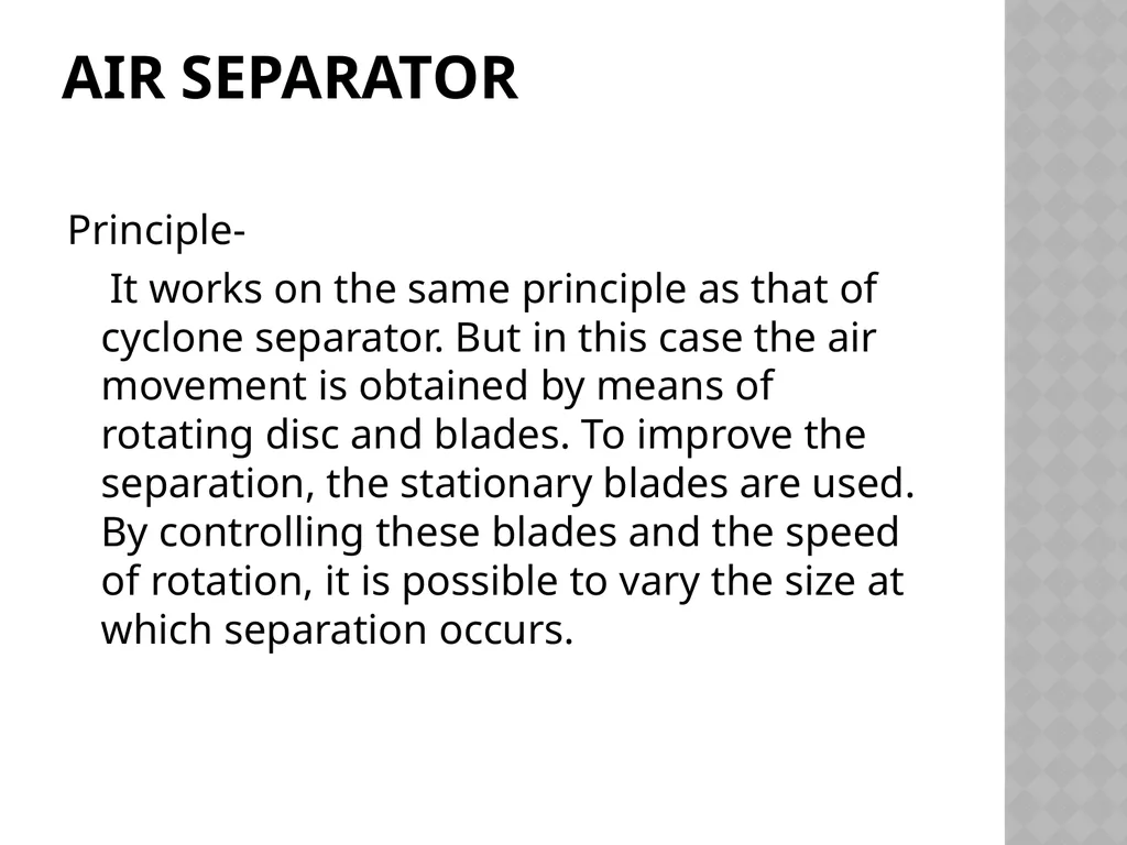 Size separation Dr. Garima Joshi Assistant - slide 18 of 25