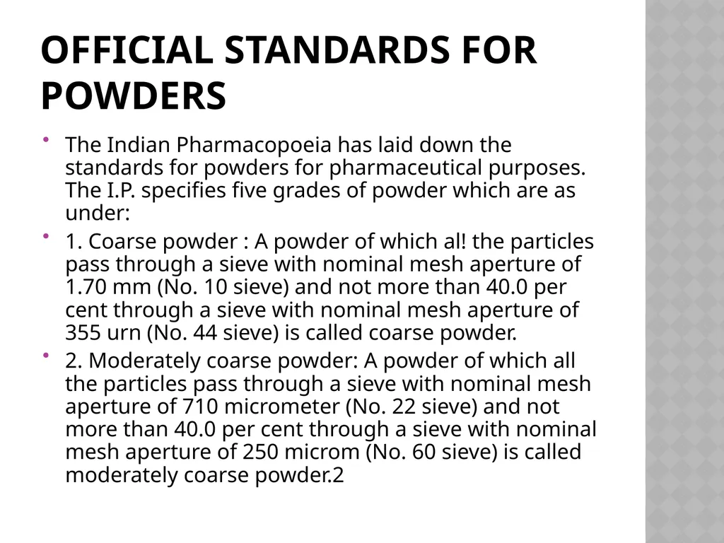 Size separation Dr. Garima Joshi Assistant - slide 4 of 25