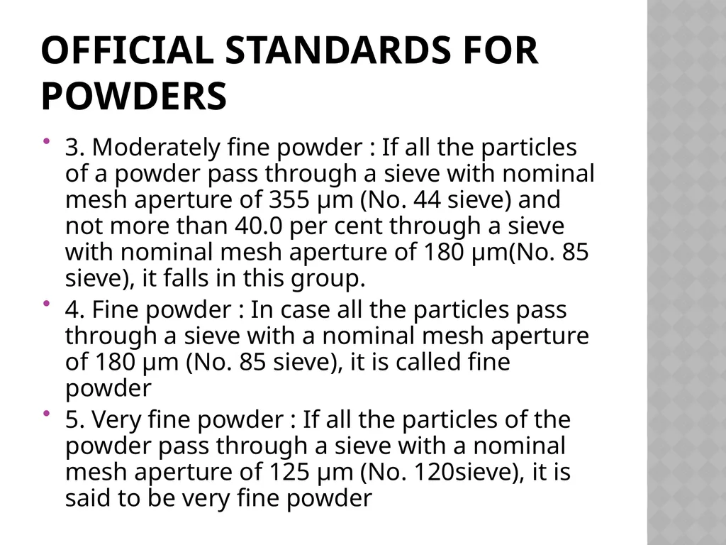 Size separation Dr. Garima Joshi Assistant - slide 5 of 25