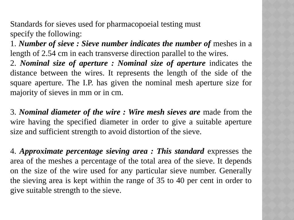 Size separation Dr. Garima Joshi Assistant - slide 9 of 25