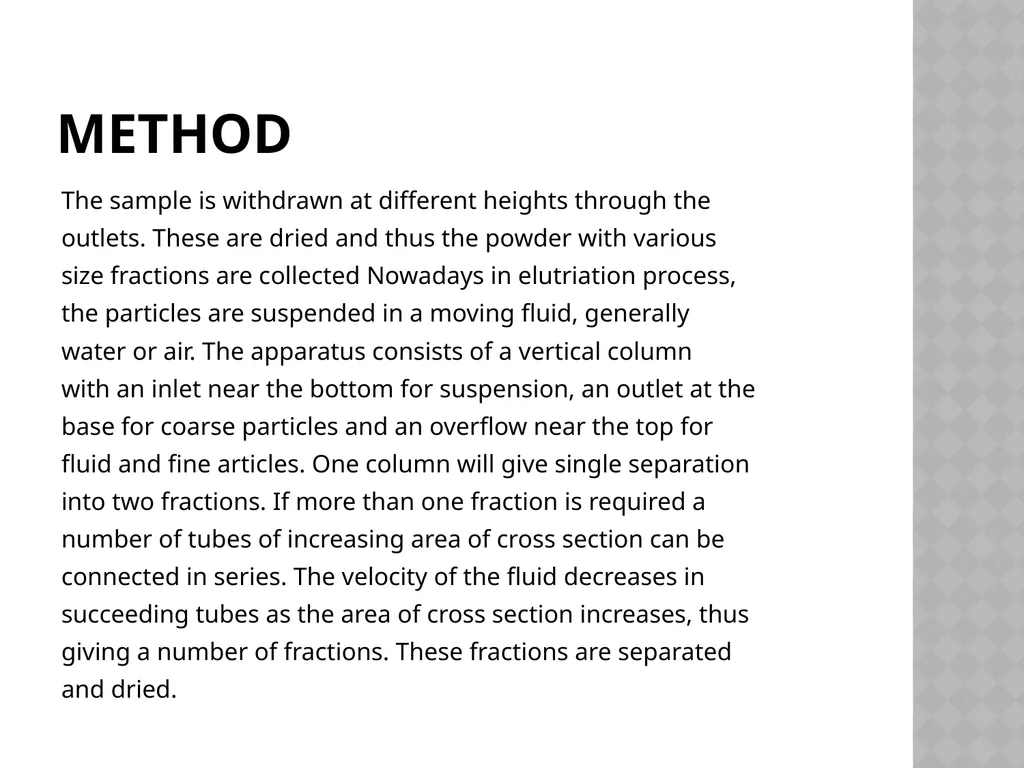 Size separation Dr. Garima Joshi Assistant - slide 23 of 25