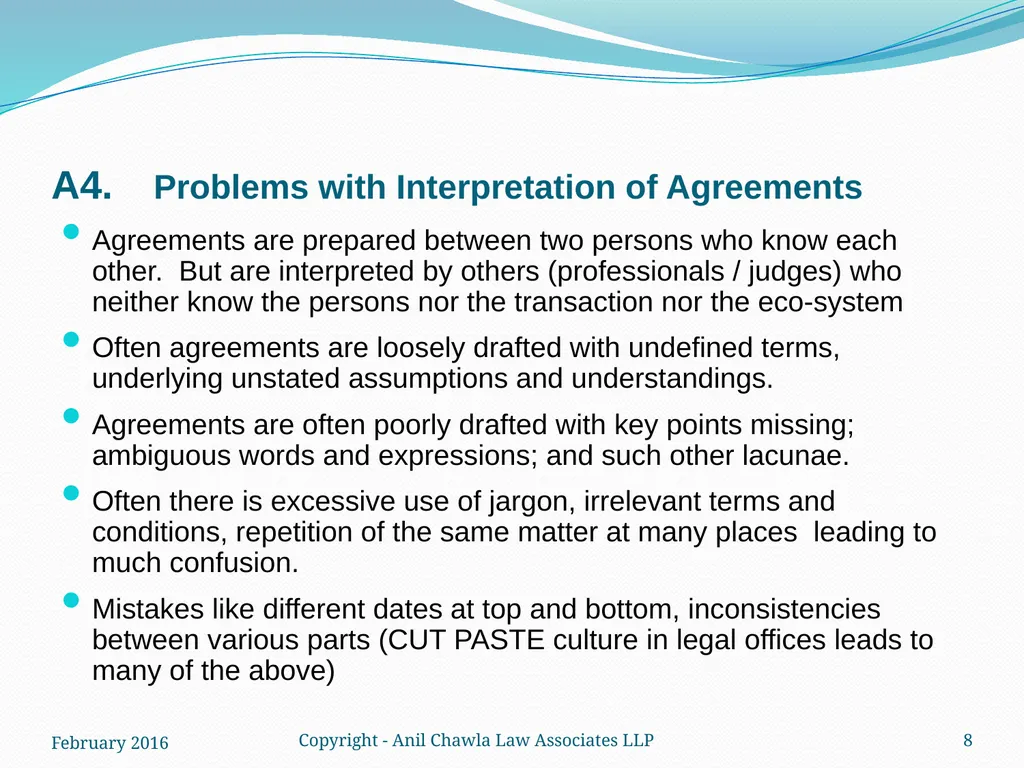 Interpretation of Statutes and Agreements in India - slide 8 of 65