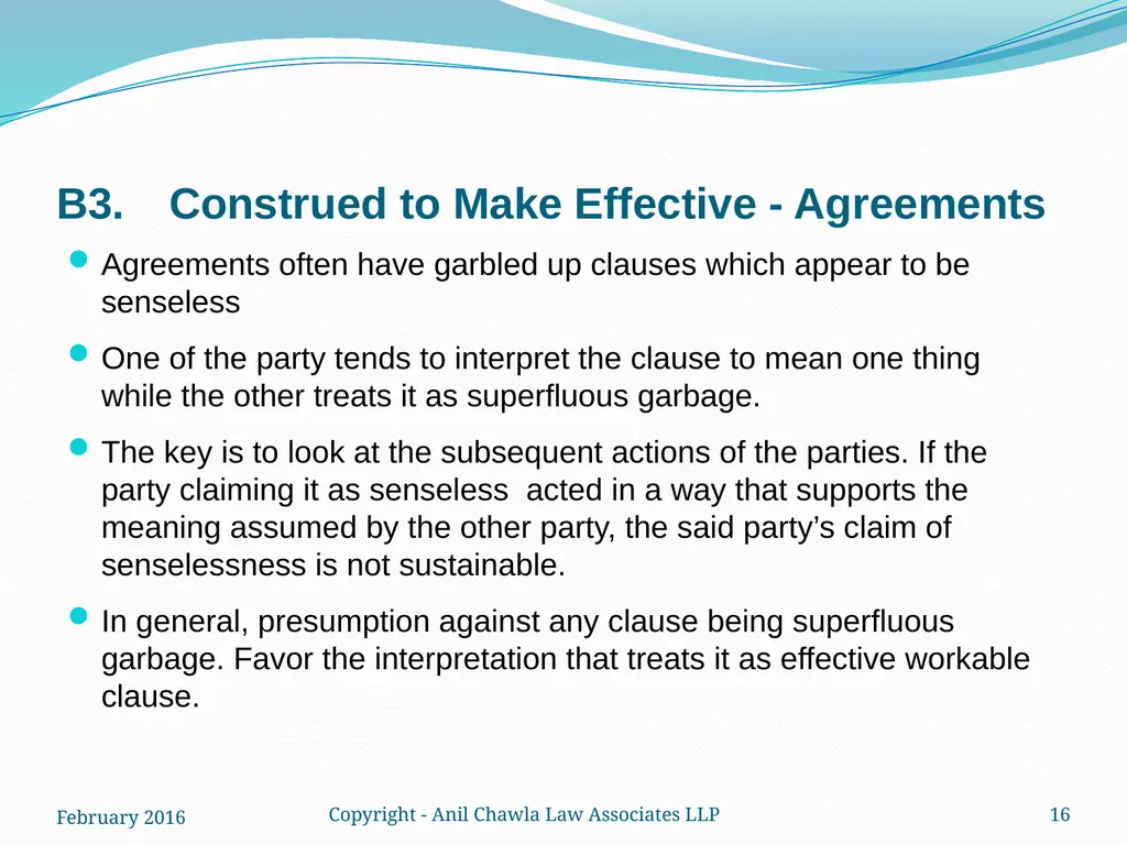Interpretation of Statutes and Agreements in India - slide 16 of 65