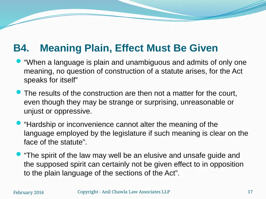 Interpretation of Statutes and Agreements in India - slide 17 of 65