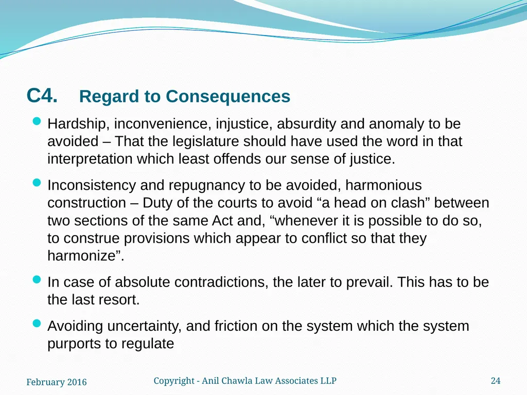 Interpretation of Statutes and Agreements in India - slide 24 of 65