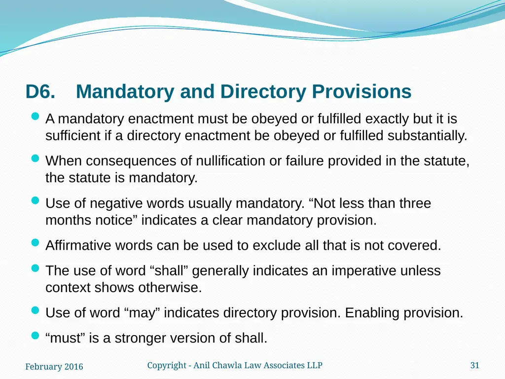 Interpretation of Statutes and Agreements in India - slide 31 of 65