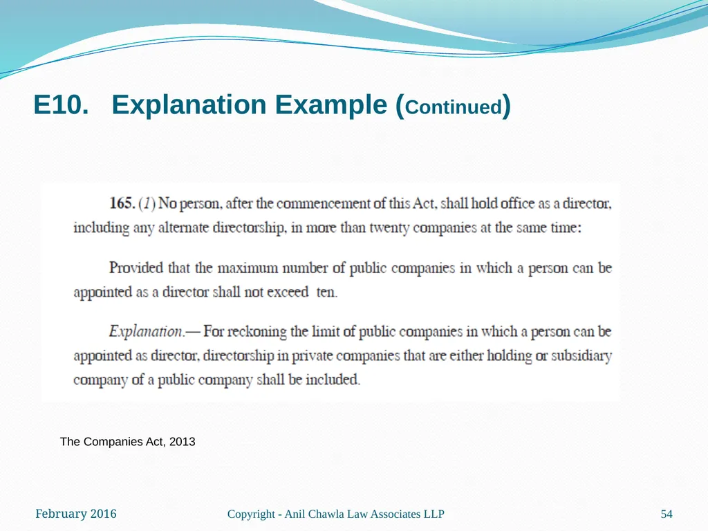 Interpretation of Statutes and Agreements in India - slide 54 of 65