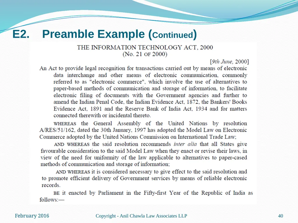 Interpretation of Statutes and Agreements in India - slide 40 of 65