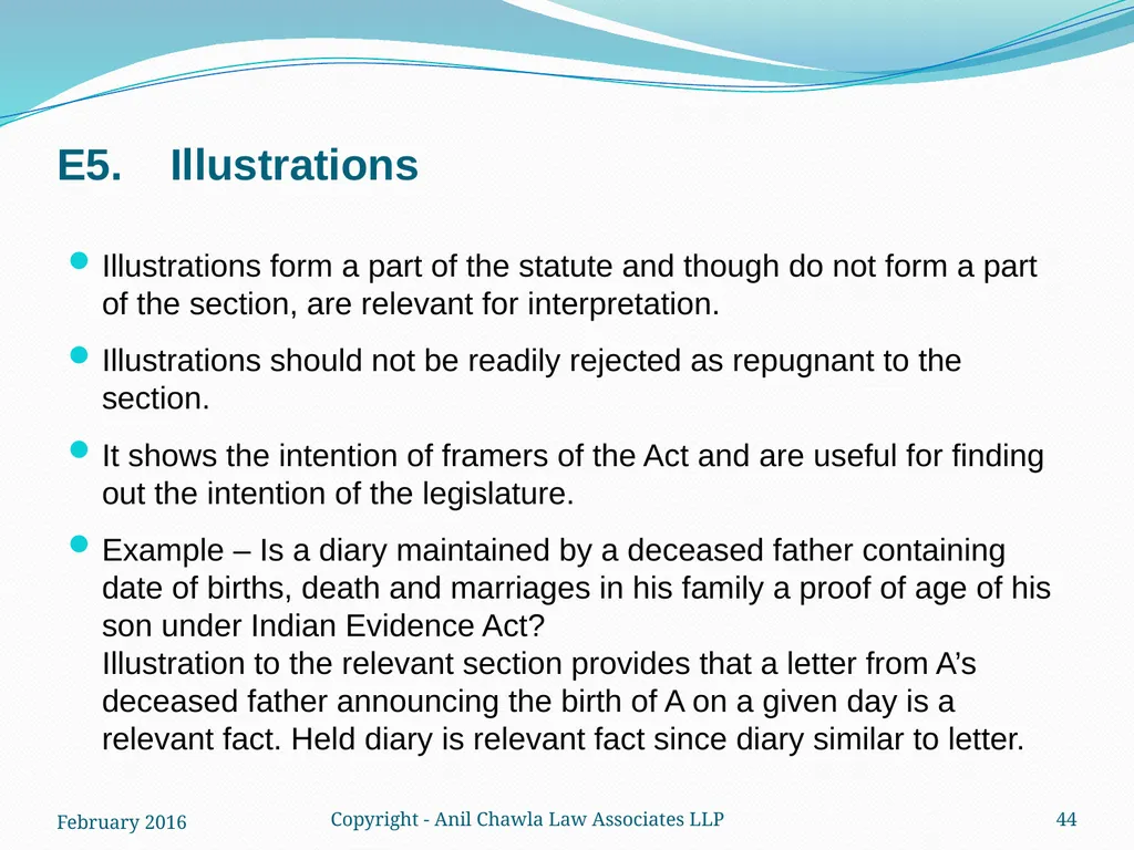 Interpretation of Statutes and Agreements in India - slide 44 of 65