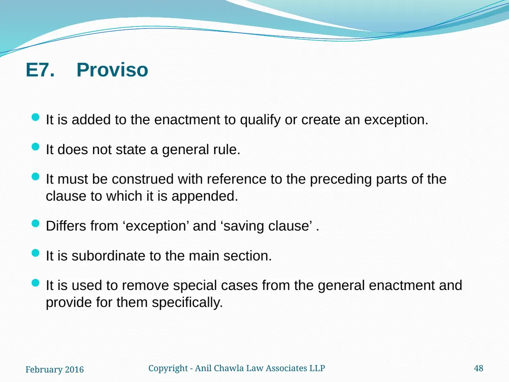 Interpretation of Statutes and Agreements in India - slide 48 of 65