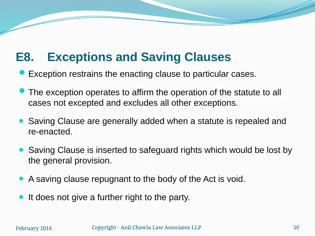 Interpretation of Statutes and Agreements in India - slide 50 of 65