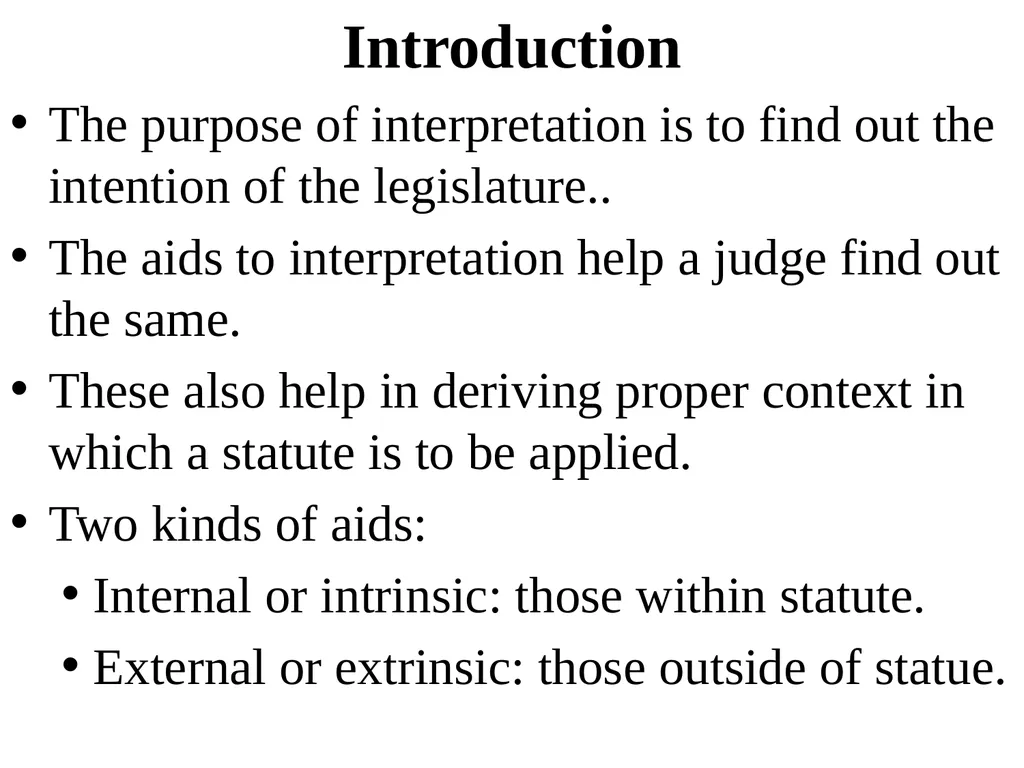 Aids to Interpretation Dr. J.M. Mallikarjuanaiah - slide 2 of 68