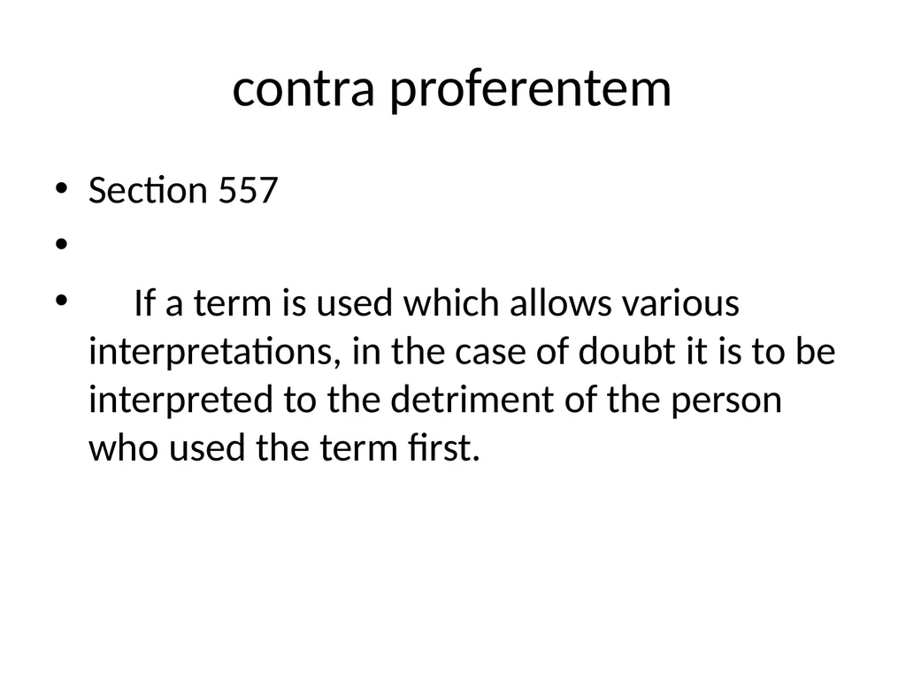Proper Interpretation “Rectae interpretationis - slide 46 of 65