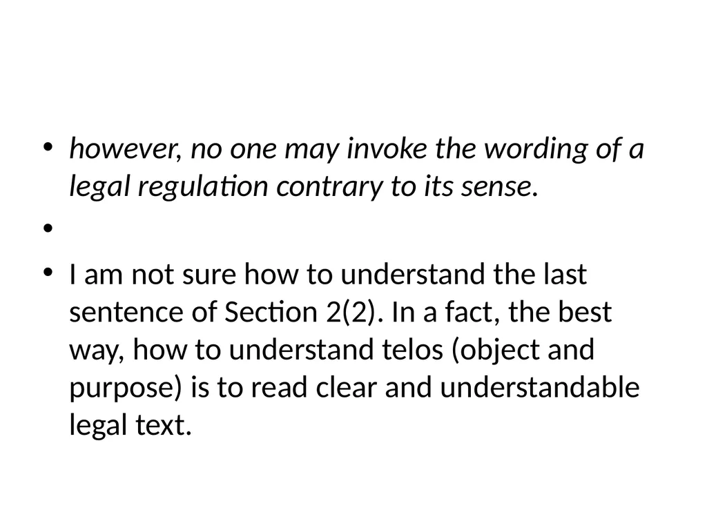 Proper Interpretation “Rectae interpretationis - slide 40 of 65