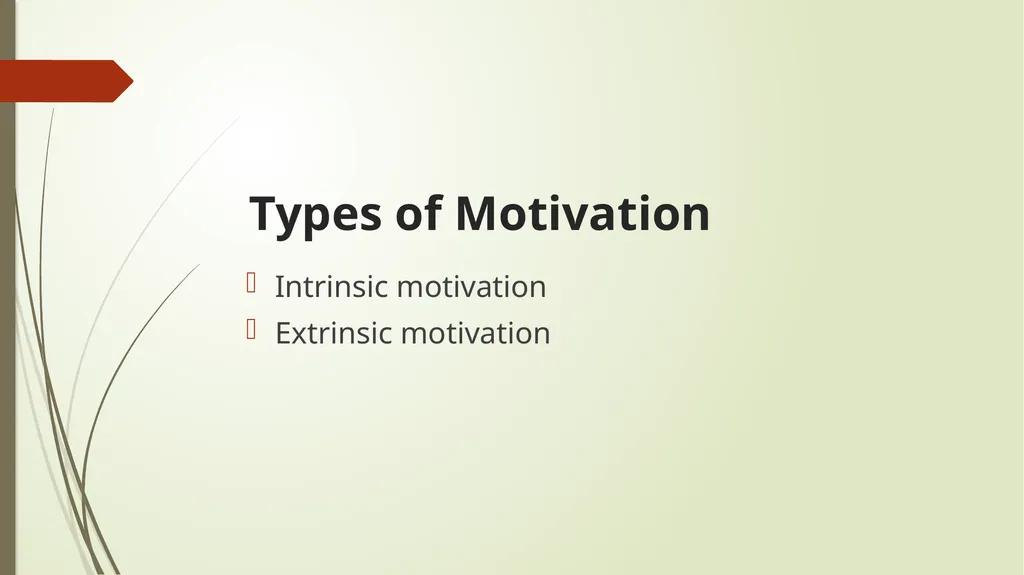 Motivation and its types Zainab Khalid (Clinical - slide 14 of 20