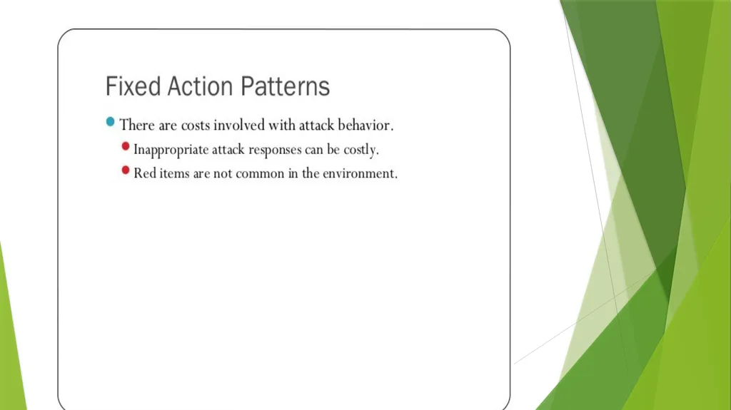 INSTINCT- FIXED ACTION PATTERN BY : DR. NILOFER - slide 10 of 14