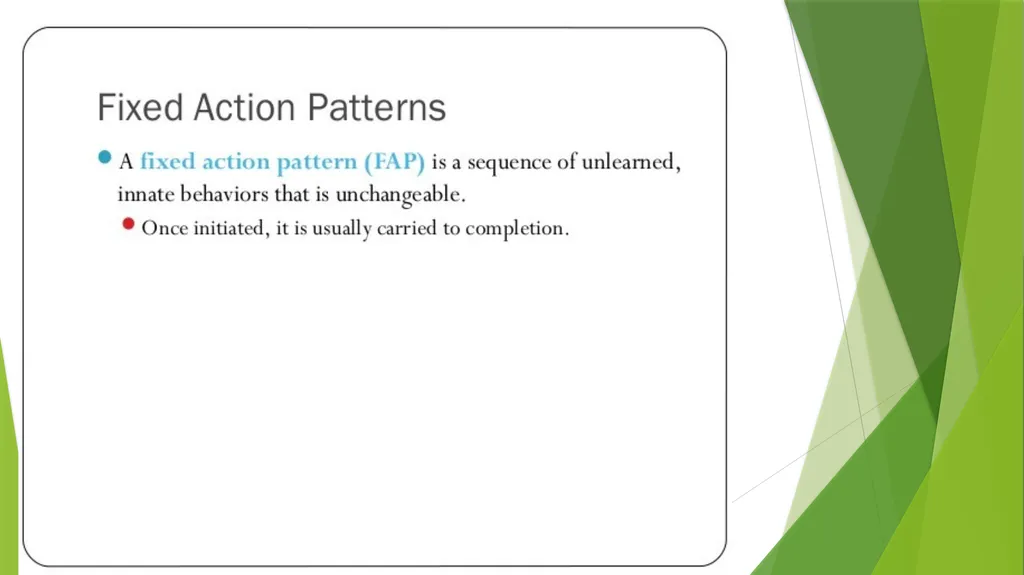 INSTINCT- FIXED ACTION PATTERN BY : DR. NILOFER - slide 3 of 14
