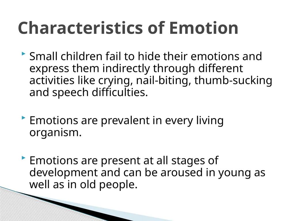 Emotional Development Etymologically, the word - slide 11 of 15