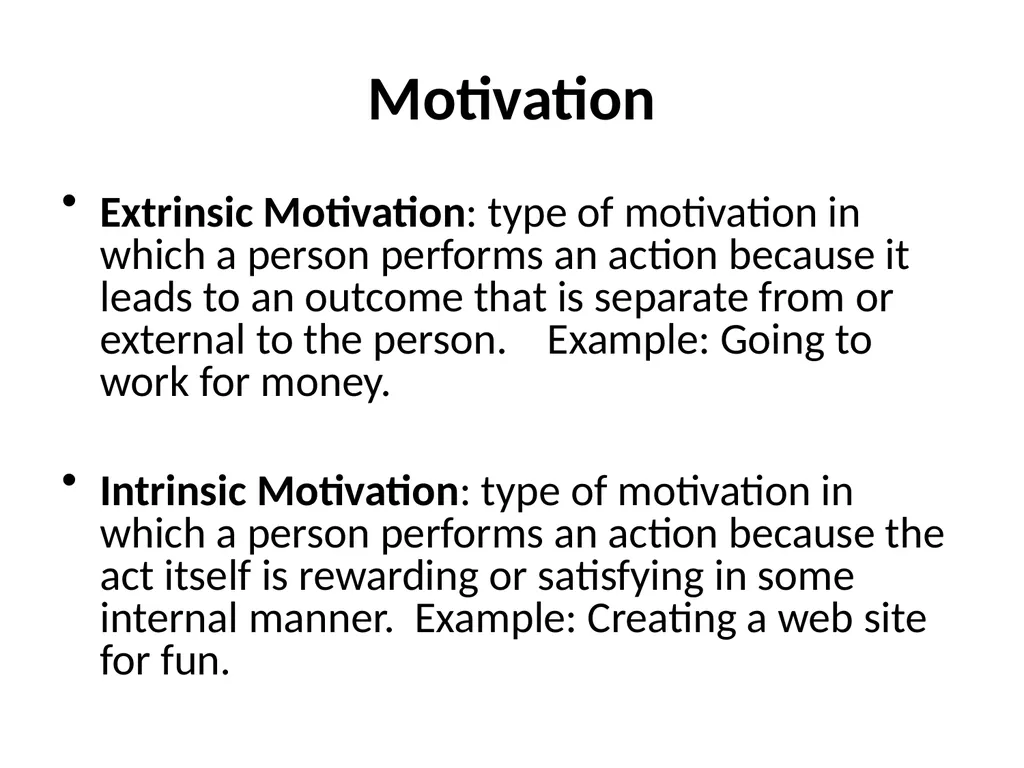 Motivation and Emotion What is Motivation? The - slide 4 of 27