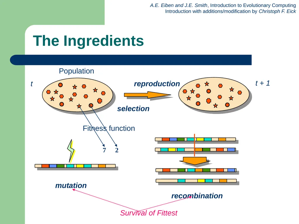 Introduction to Evolutionary Computing 1 News Feb. - slide 6 of 31