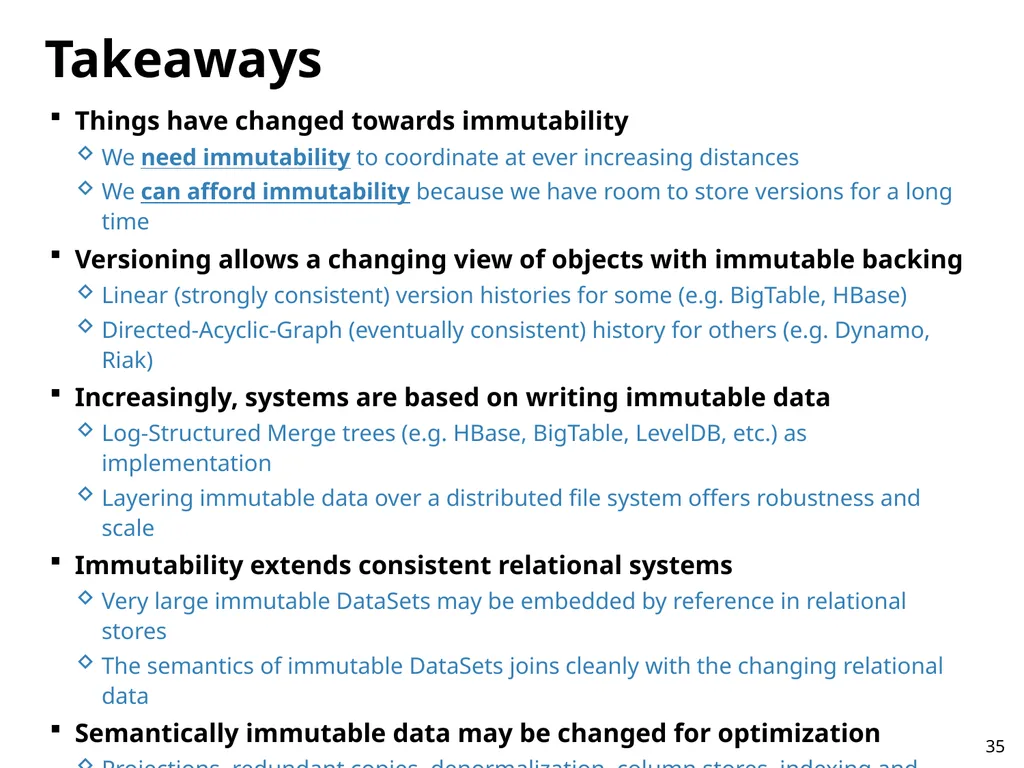 Immutability Changes Everything! October 10, 2012 - slide 35 of 36