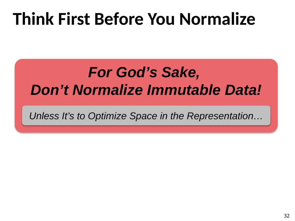 Immutability Changes Everything! October 10, 2012 - slide 32 of 36