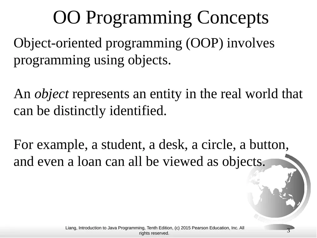 1 Chapter 10 Objects and Classes CS1: Java - slide 3 of 65