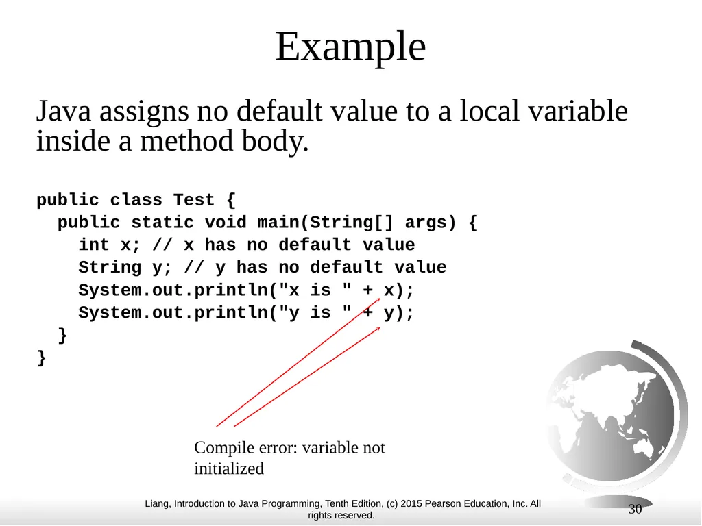 1 Chapter 10 Objects and Classes CS1: Java - slide 30 of 65