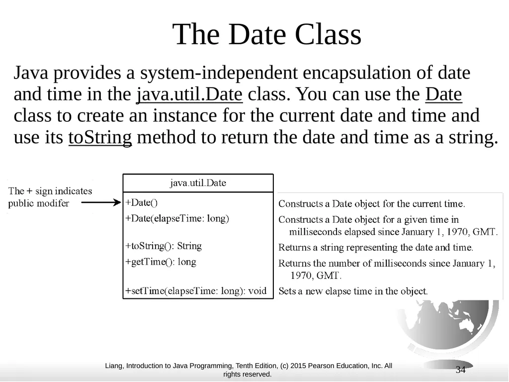 1 Chapter 10 Objects and Classes CS1: Java - slide 34 of 65