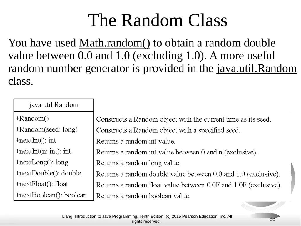 1 Chapter 10 Objects and Classes CS1: Java - slide 36 of 65