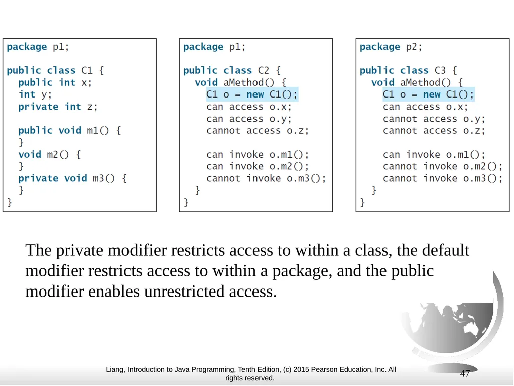 1 Chapter 10 Objects and Classes CS1: Java - slide 47 of 65