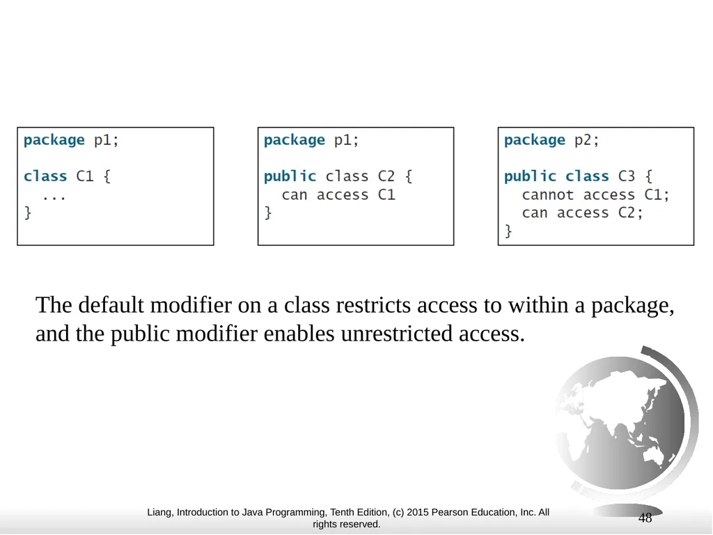 1 Chapter 10 Objects and Classes CS1: Java - slide 48 of 65