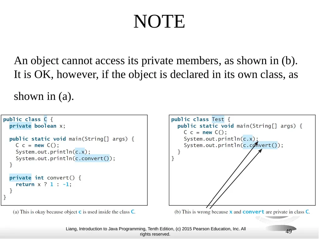 1 Chapter 10 Objects and Classes CS1: Java - slide 49 of 65