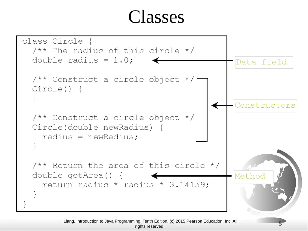 1 Chapter 10 Objects and Classes CS1: Java - slide 5 of 65
